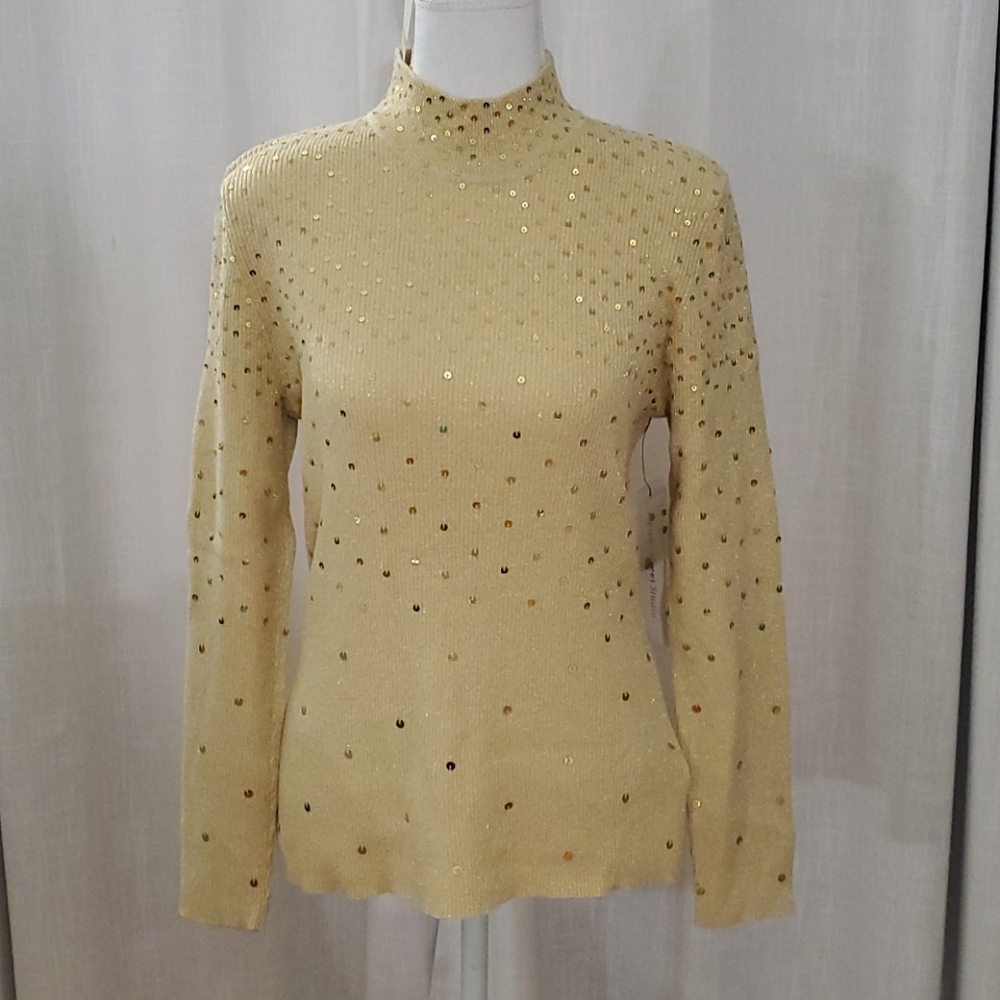 Mercer mock turtleneck w sequence NWT size medium